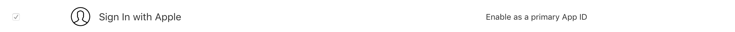 Sign in with Apple configuration